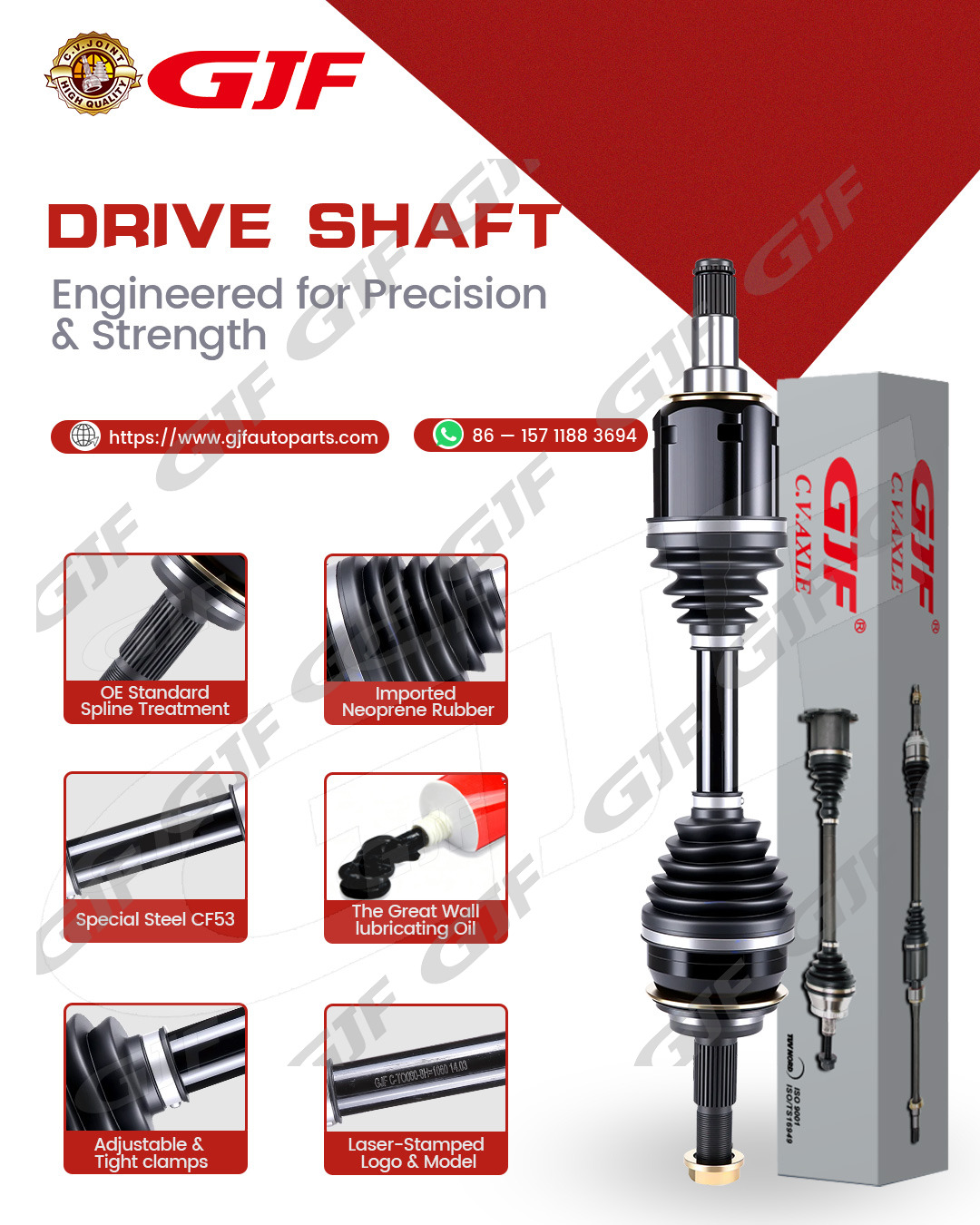 Auto Spare Parts Drive Shaft For Mitsubishi Pajero V32 MR276870 MR276869